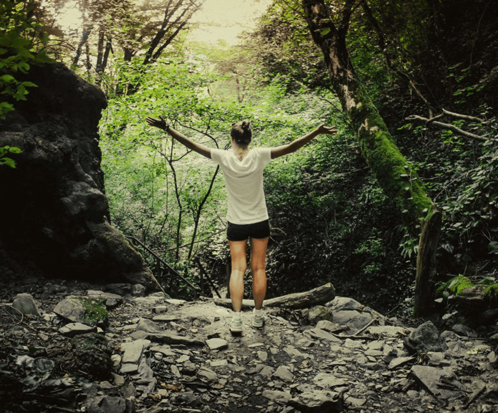 Young Girl Enjoying The Nature