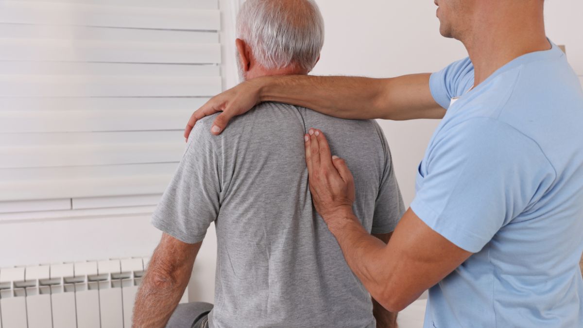 Person Getting Treatment From A Therapist