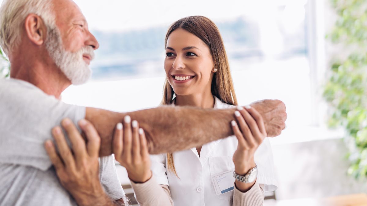 Chiropractor Treating A Patient